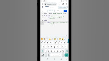 12th computer science chapter 6 You are eligible for voting using python language