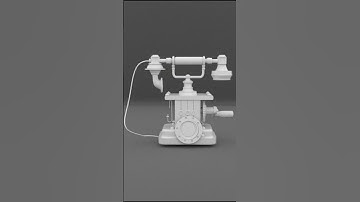 #waitforresult  || old telephone model || mr_creationz | #subscribe #animation#3dcompositing#3d#maya