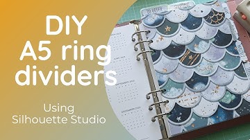 DIY A5 ring dividers with Silhouette Studio