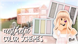 10 AESTHETIC COLOR SCHEMES FOR BLOXBURG BUILDS | BLOXBURG TIPS AND TRICKS (Roblox Bloxburg)|Axrielii