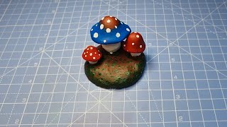 Air Dried Clay Mushrooms Tutorial Simple
