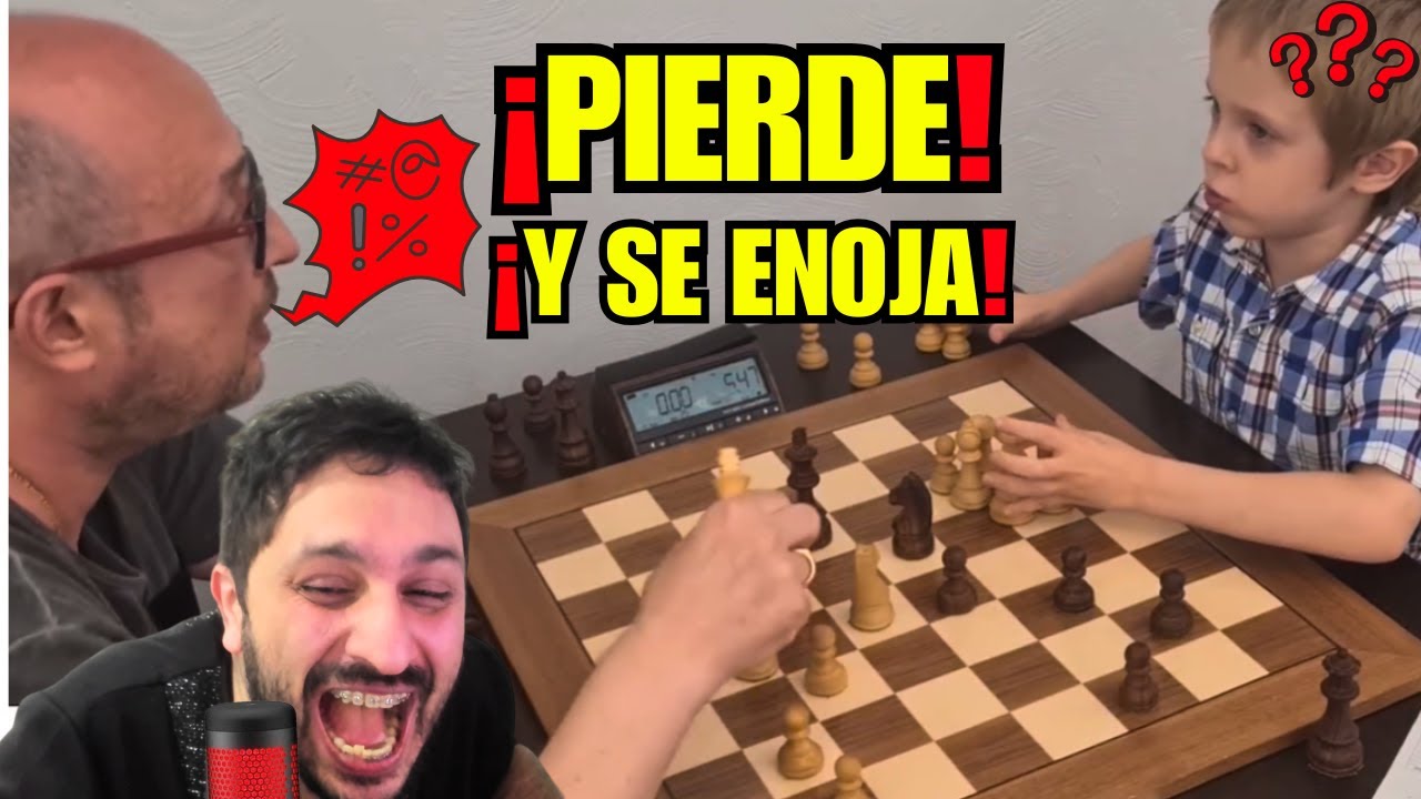 ESTE MAESTRO DE AJEDREZ PIERDE Y SE ENOJA