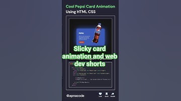 Create a Slick Pepsi Card Effect #shorts #html #css #coding #webdevelopment #programming