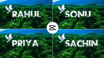 Viral Jungle Name Reels Editing Tutorial | New Capcut Template | JUST ONE CLICK 🔥