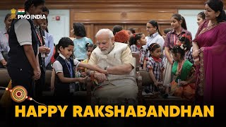 Happy Rakshabandhan 😊 PM Narendra Modi celebrates the auspicious festival of Rakhi