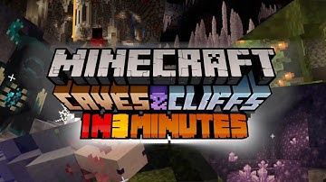 ALL of 1.17 Minecraft Cave & Cliffs Update in under 3 minutes