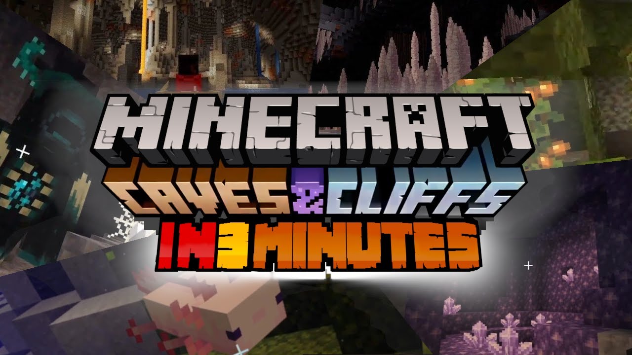 ALL of 1.17 Minecraft Cave & Cliffs Update in under 3 minutes - YouTube