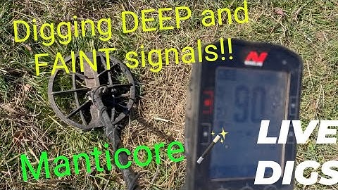 LIVE DIGS of DEEP & FAINT signals with the MANTICORE at a TRASHY old house site #manticore #minelab