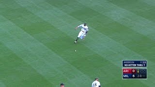 ARI@MIL: Ahmed breaks up Anderson's no-hitter in 8th