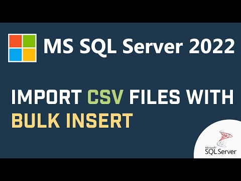 How To Upload CSV Files Using BULK INSERT SQL Statement In Microsoft SQL Server