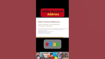 eBay Seller account Address Setup. Guide