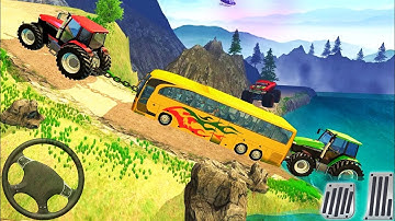 Tractor Chained Pull Simulator Drive - Real Cargo Tractor Duty 3D - Android Gameplay