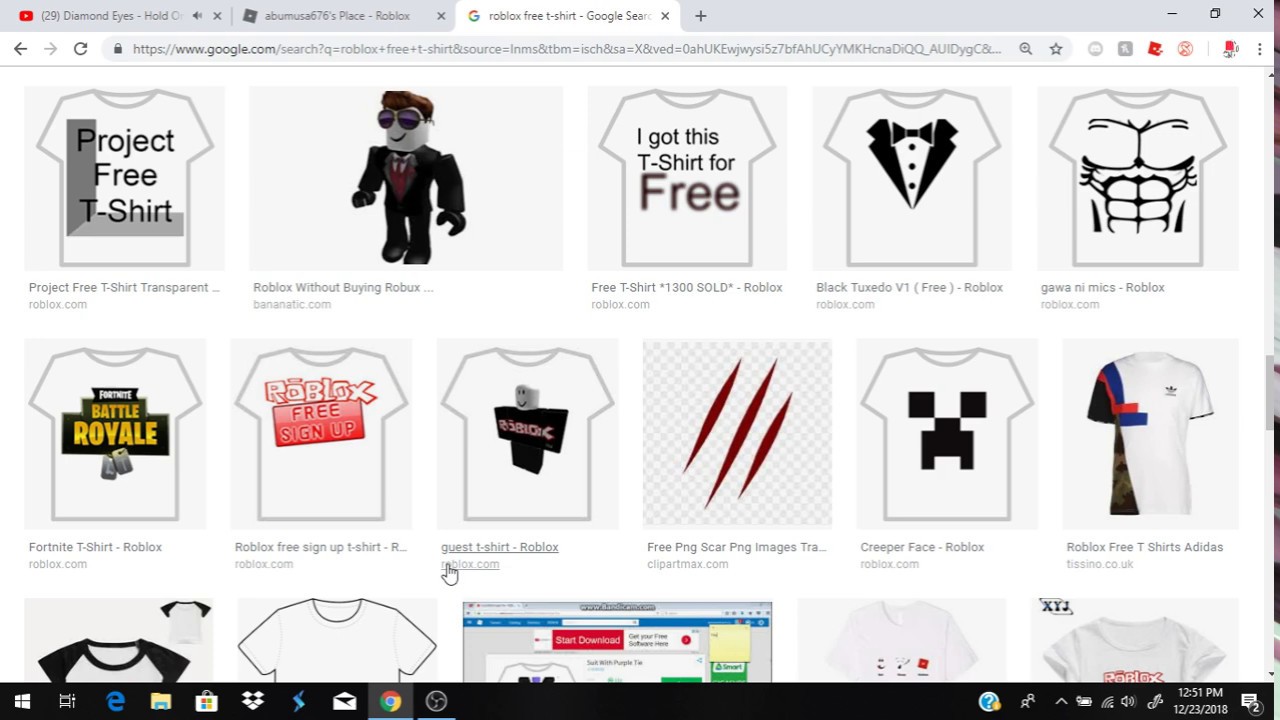 How To Make T-Shirts In Roblox And Get Them For Free - YouTube