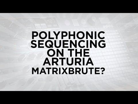 POLYPHONIC SEQUENCING on the MATRIXBRUTE!