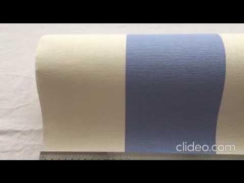 304104 Немецкие обои в широкую ярко-голубую полоску на белом фоне ...