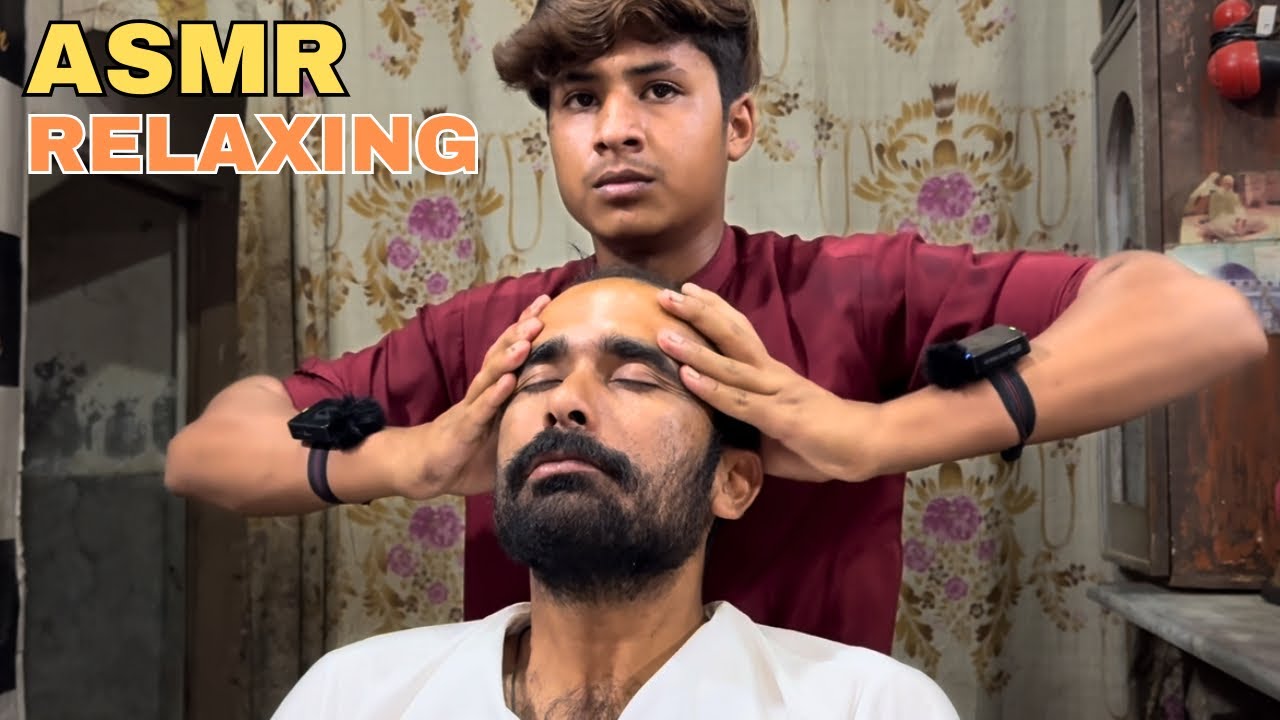 ASMR HEAD MASSAGE FOR RELAXATION BY YOUNG BARBER ALI #asmr