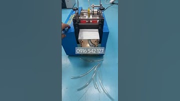 Cắt ống nhựa mềm pvc chính xác cao, máy cắt ống nhựa tự động #automatic #donggoitudong
