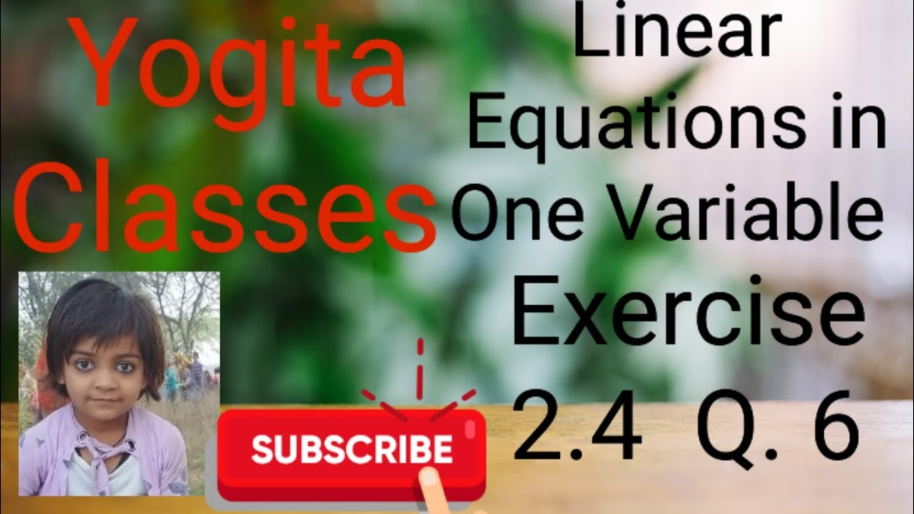 NCERT solutions class 8 chapter 2 exercise 2.4 question 6 - YouTube