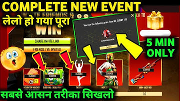 Invite And Win Event Freefire | Complete In 5 Minutes Invite And Win Event Complete Kaise Kare