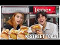 Trying Korean Street Toast! (Eggdrop &amp; Isaac Toast)
