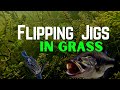HOW TO FLIP JIGS IN GRASS FOR BASS  (How to rig up your rod and reel setup)