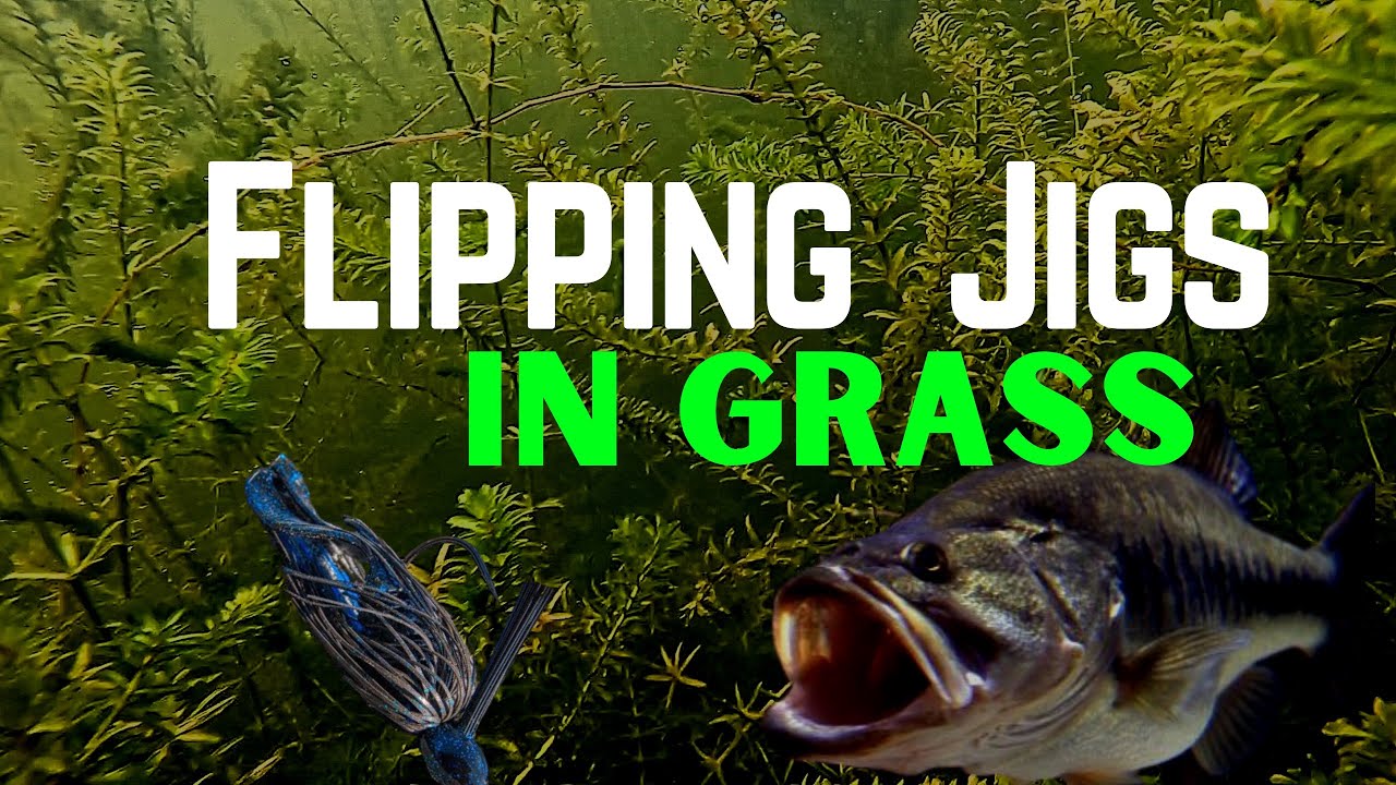 HOW TO FLIP JIGS IN GRASS FOR BASS (How to rig up your rod and reel setup)  