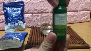 How to spot authentic FROZEN COLLAGEN by Gluta Frozen? Betadine Test| Breezemnl