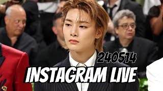 I.N. (Jeongin) Stray Kids Instagram live, 240514