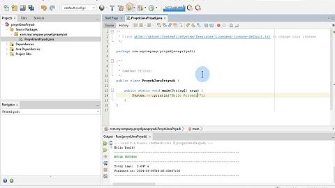 Cara membuat proyek java pertama dan membuka kembali di netbeans 21
