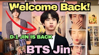 BTS JIN 'Welcome Back Jin' cafe in Seoul! 💜👨‍🚀 Cafe Fandomus