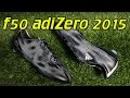 Adidas F50 adiZero 2015 Black/Metallic Silver - Review + On Feet