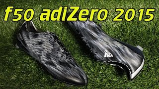 Adidas F50 adiZero 2015 Black/Metallic Silver - Review + On Feet