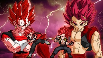 Evil Vegito(New) VS Evil Gogeta(New) in Jump Force Mugen