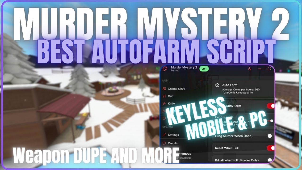 MM2 Script No Key! 🔪 | ❄️ AUTOFARM , ESP , AIMBOT ❄️ | Pastebin 2026