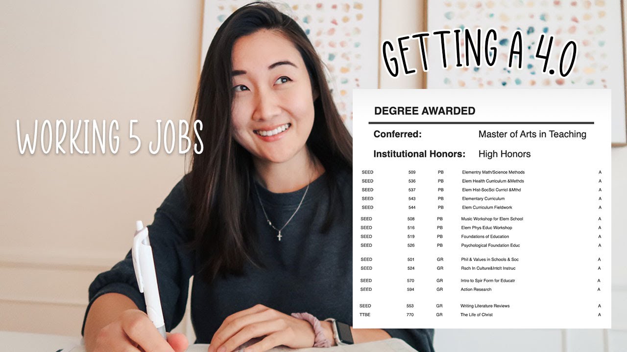 studying tips to get a 4.0 GPA (time management, finding motivation) 📚