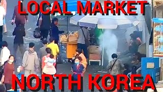 Lokal market in the Paektu mountains, North Korea