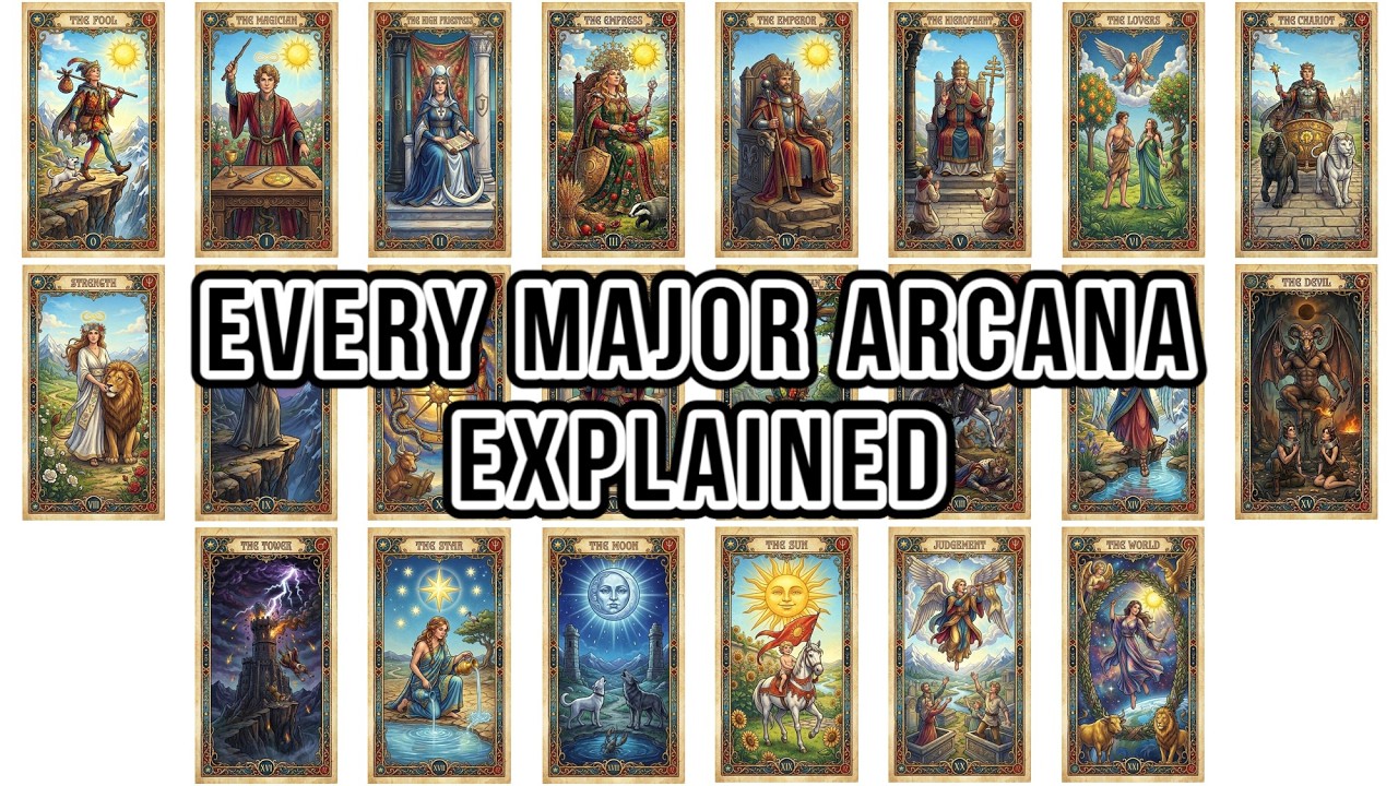 All 22 Major Arcana Of The Tarot Cards Explained - YouTube