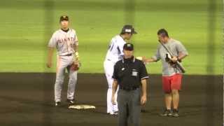 2012/9/24 【バットボーイ 入来祐作】 辻内崇伸(巨人) vs 松井飛雄馬(横浜DeNA)