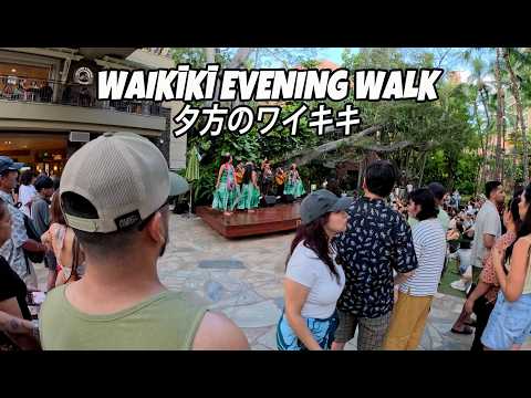 Waikiki Beach Walk 4K120 | GoPro Low Light Virtual Walk | ワイキキ散歩