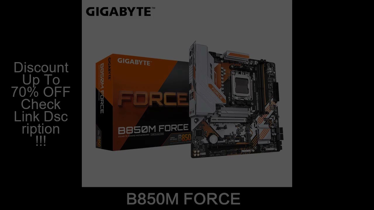 GIGABYTE New B850M FORCE Motherboard Socket AM5 For Ryzen 9000 8000 7000 Series CPU Dual Channel Mic