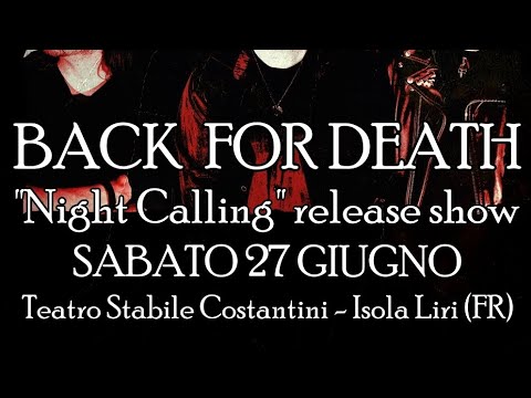 Back For Death - Teatro Stabile Comunale, Isola Liri, Frosinone, Italy, 27 jun 2026