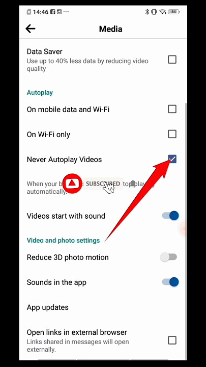 Turn off auto play video on facebook | How to turn off auto play video on facebook || #shorts