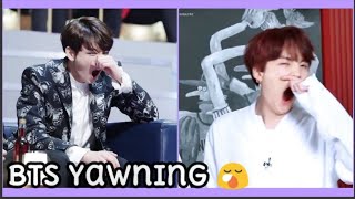 [TRY NOT TO YAWNING] BTS Cute Yawning