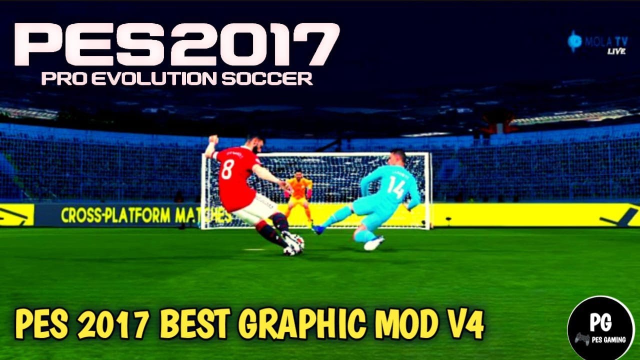 BEST GRAPHIC MOD V4 UPDATE PES 2017 GAME PLAY PES
