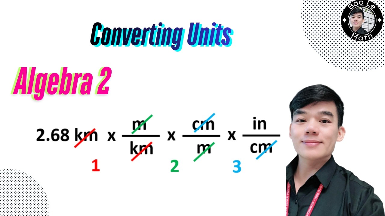 Converting Units Using Conversion Factors | Step-by-Step Algebra 2 Tutorial