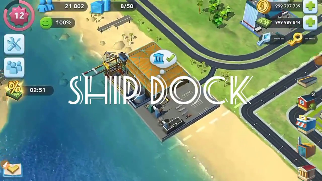 Unlocking Vu tower, Airport and Ship dock in simcity 