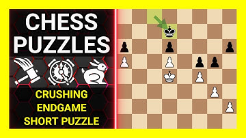 Chess Puzzles to Practice. Themes: Crushing, Endgame, Short puzzle. Learn Chess