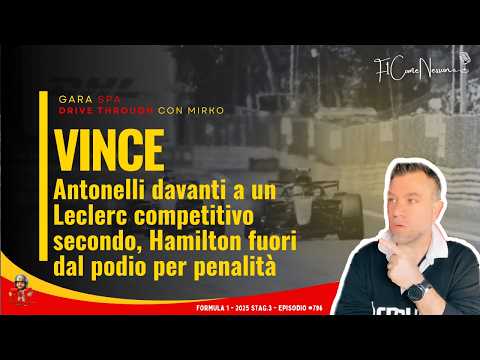 Video Vince Antonelli davanti a un Leclerc competitivo secondo, Hamilton fuori dal podio per penalità