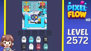 Pixel Flow Level 2572 Solution Walkthrough