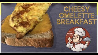 أسهل و أسرع فطار بيض بالجبنة الشيدر السايحة  ، CHEESY OMELETTE BREAKFAST